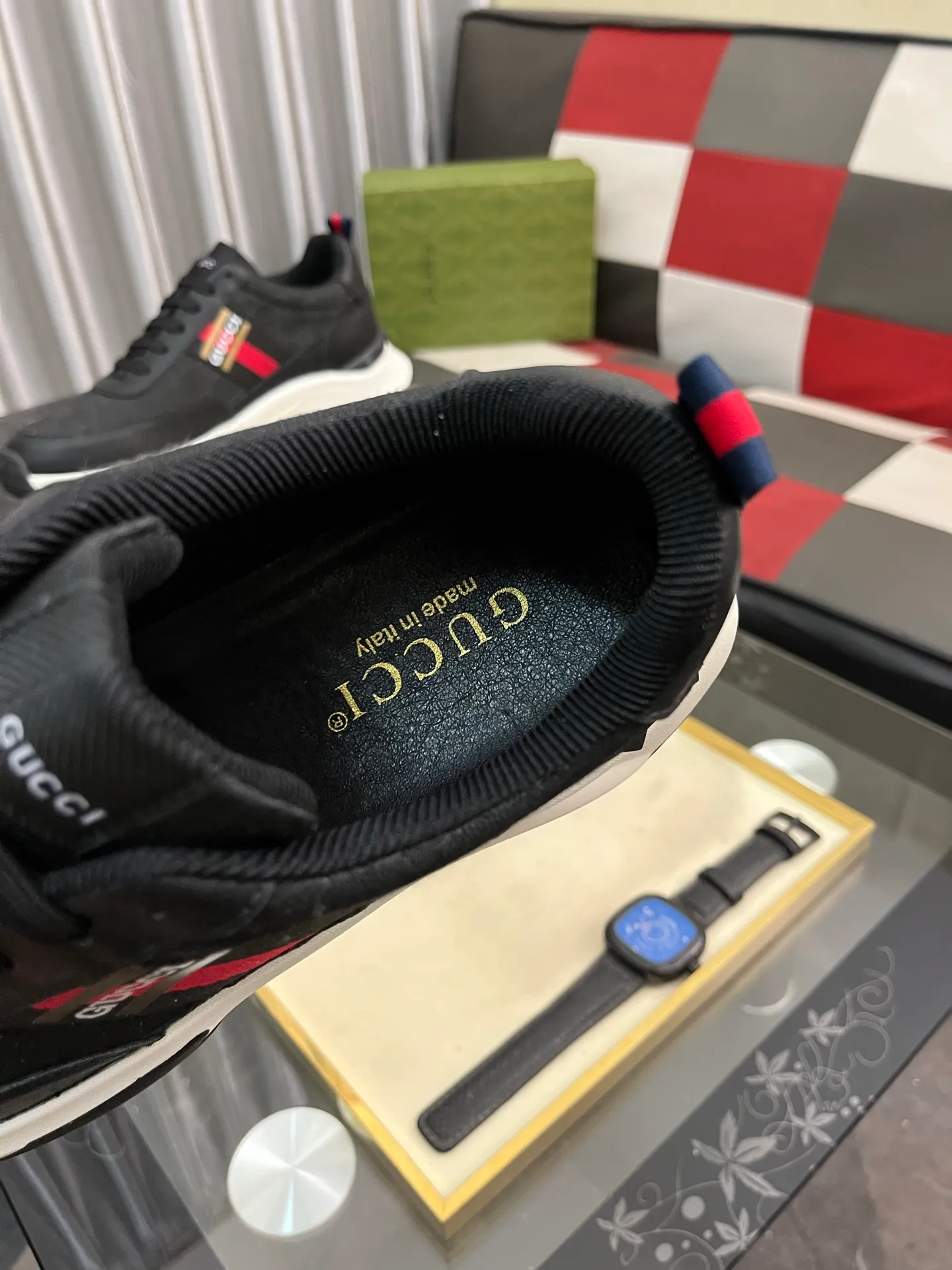 Men's Men's Shoes 💰458 ⌚️⌚️[GUCCI] Gucci men's casual shoes are absolutely popular 🔥The ultimate matching item for trendy men! The charm of super texture is irresistible, the main recommendation, the flower leather color is bright! The upper is made of high-quality brand printed fabric with cowhide, breathable leather lining and wear-resistant rubber sole, noble and elegant! Extremely comfortable🎁🎁You can be as handsome as you want💪 38-445⃣️colors available